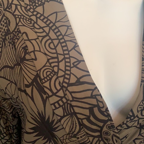 Vintage inspired rayon print dress - Picture 8 of 8